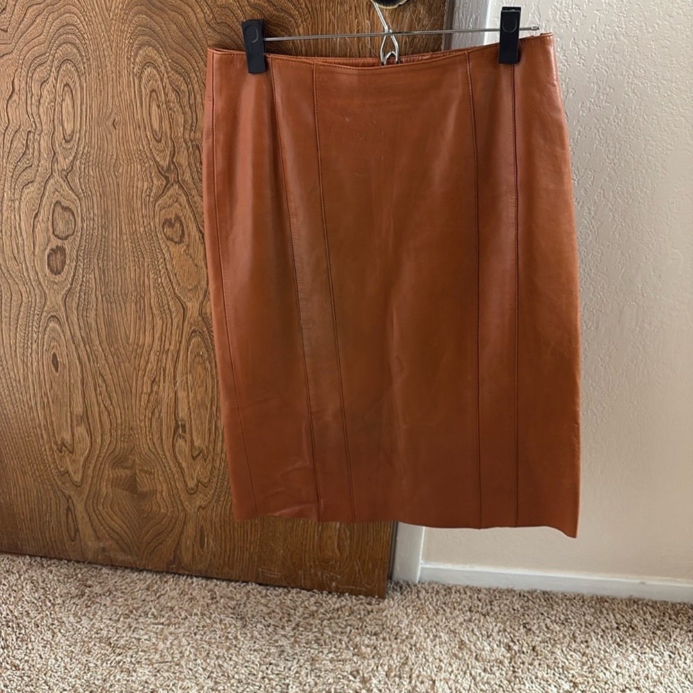 Prada Tan Textured Pencil Skirt - Picture 3 of 3
